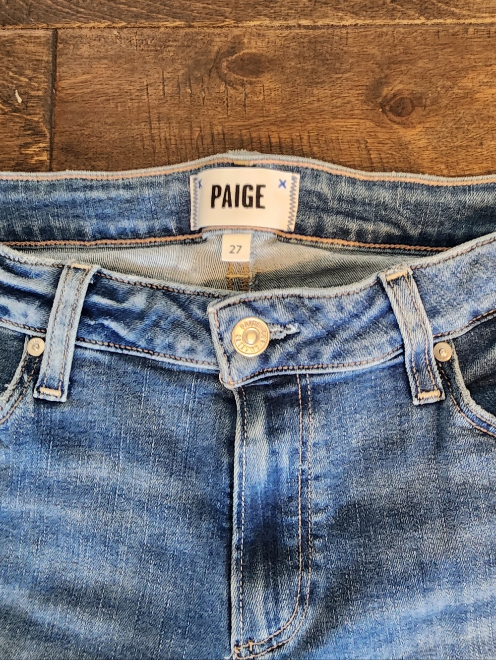 🔖Anthropologie 💫Classic High-Rise Cropped Women's Jeans. Frayed, Sz 27 Y2K c